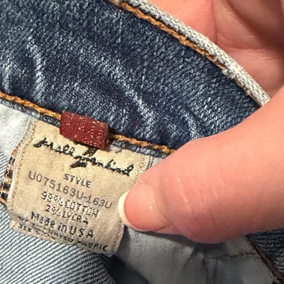 7 For All Mankind Medium Blue Flare Jeans - Picture 2 of 4